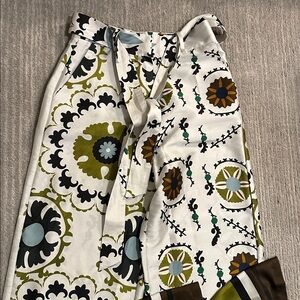 MANGO Printed Wide-Leg Pants – Size Small